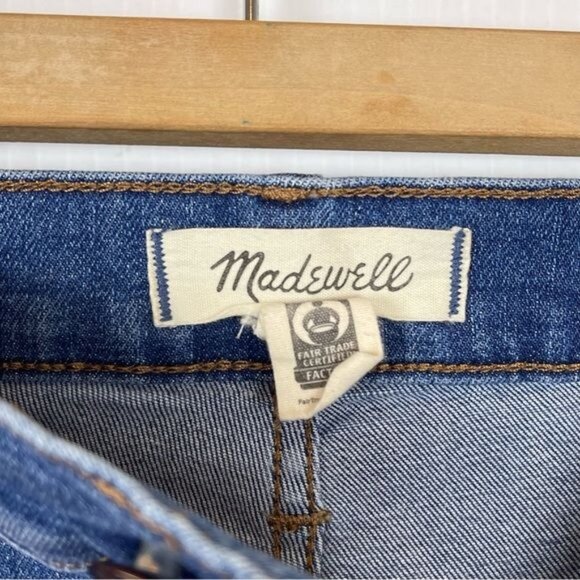 Madewell 10" High-Rise Skinny Jeans in Danny Wash TENCEL Denim Edition 25 - Picture 4 of 8